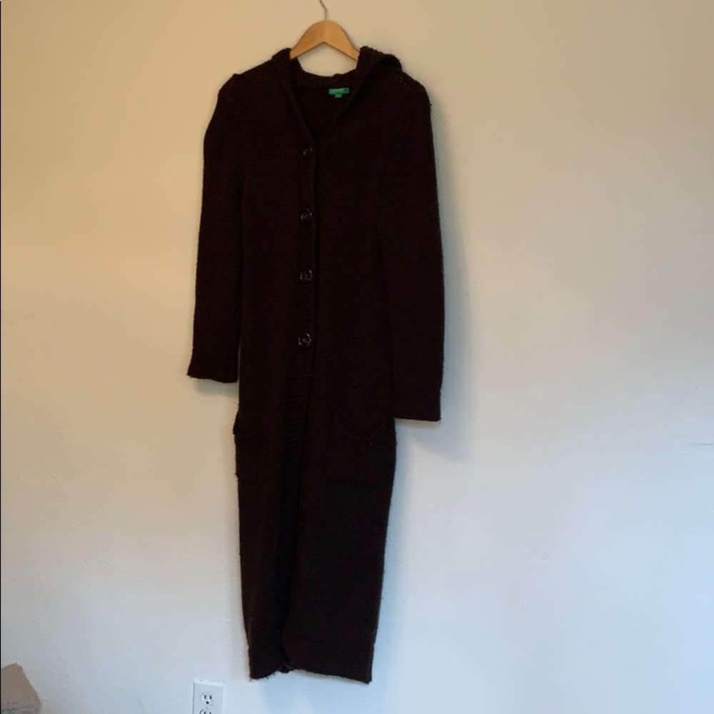 United Colors of Benetton long hooded sweater